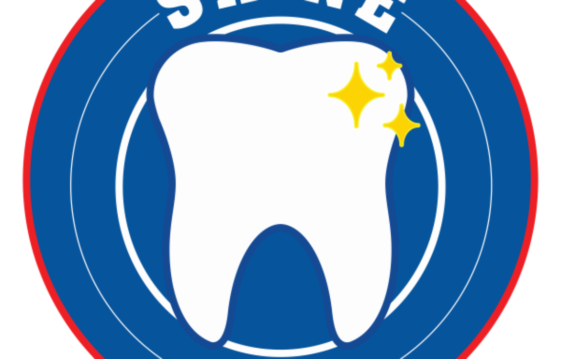 Logo for Ipswich Town Foundation's SHINE programme, showing a tooth on a blue background.